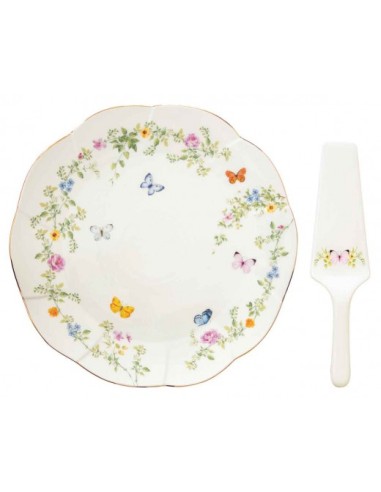 Piatto torta Dancing Butterflies