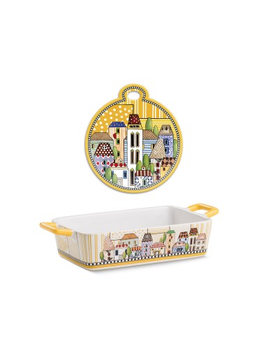 Pirofila+sottopentola Paese Mio