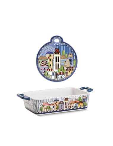 Pirofila+sottopentola Paese Mio