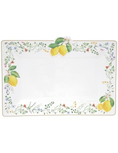 Piatto da portata Fleurs et citrons