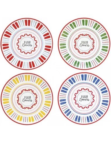 Piatti pizza set da 4