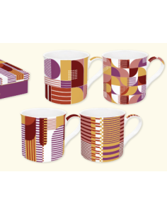 Tazze set da 4 Geometric Art