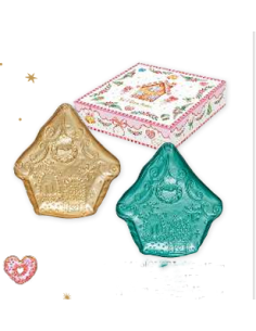 Piattini set 2 Casetta Sweet Christmas