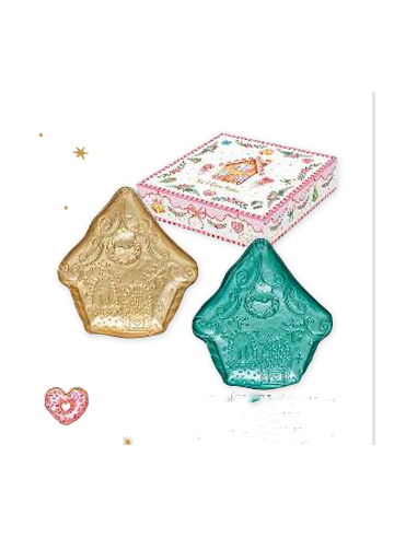 Piattini set 2 Casetta Sweet Christmas