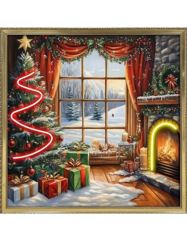 Quadro scena Natale Lamart
