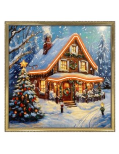 Quadro scena Natale Lamart