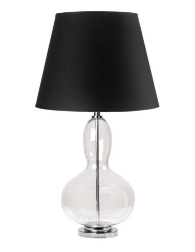 Lampada nera e vetro L'Oca Nera