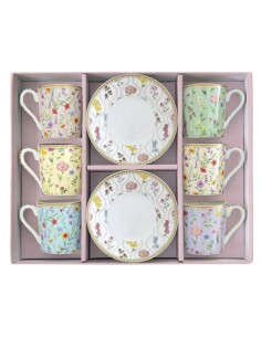 Tazzine set da 6 meadow Flowers