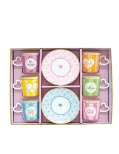 Tazzine set 6 Cuori Easy Life