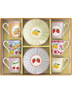 Tazzine set da 6  Fruit Mania
