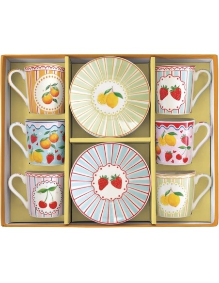 Tazzine set da 6  Fruit Mania