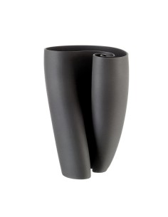 Vaso alto nero L'Oca nera