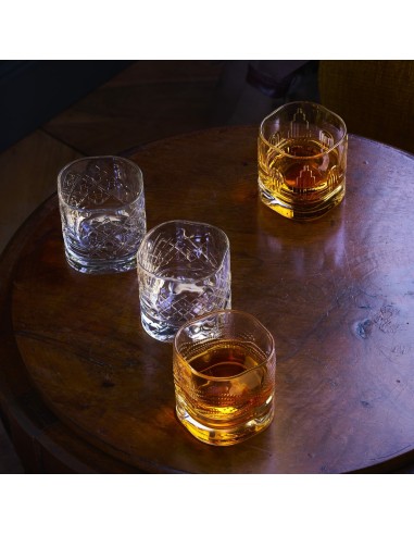 Bicchieri whisky Dandy 4 assortiti La Rochere