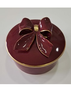 Scatola tonda con fiocco