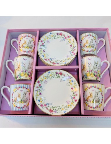 Tazzine caffè set da 6 Easy Life Happy Easter...