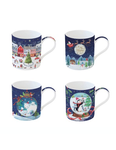 TAZZE SET DA 4 "WITH LOVE AT CHRISTMAS"ultimo